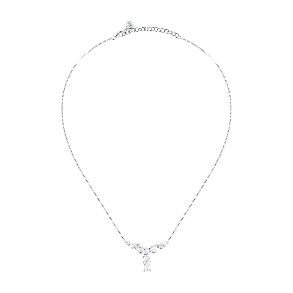 Collana Donna Morellato Riflessi Pendente a Y in Argento con Cubic Zirconia Bianchi SABC03 - Arena Gioielli - Morellato