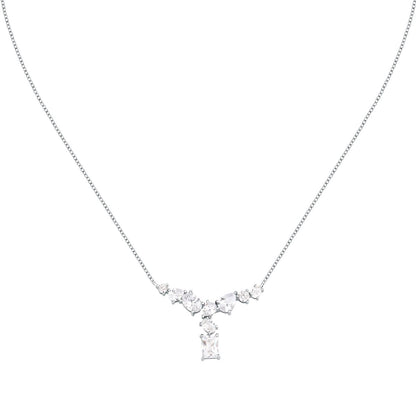 Collana Donna Morellato Riflessi Pendente a Y in Argento con Cubic Zirconia Bianchi SABC03 - Arena Gioielli