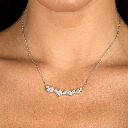 Collana Donna Morellato Riflessi Girocollo in Argento con Cubic Zirconia Bianchi SABC04 - Arena Gioielli