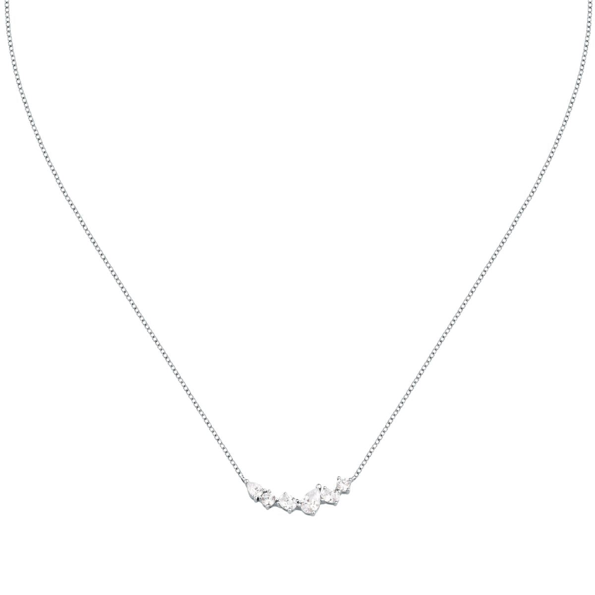 Collana Donna Morellato Riflessi Girocollo in Argento con Cubic Zirconia Bianchi SABC05 - Arena Gioielli - Morellato