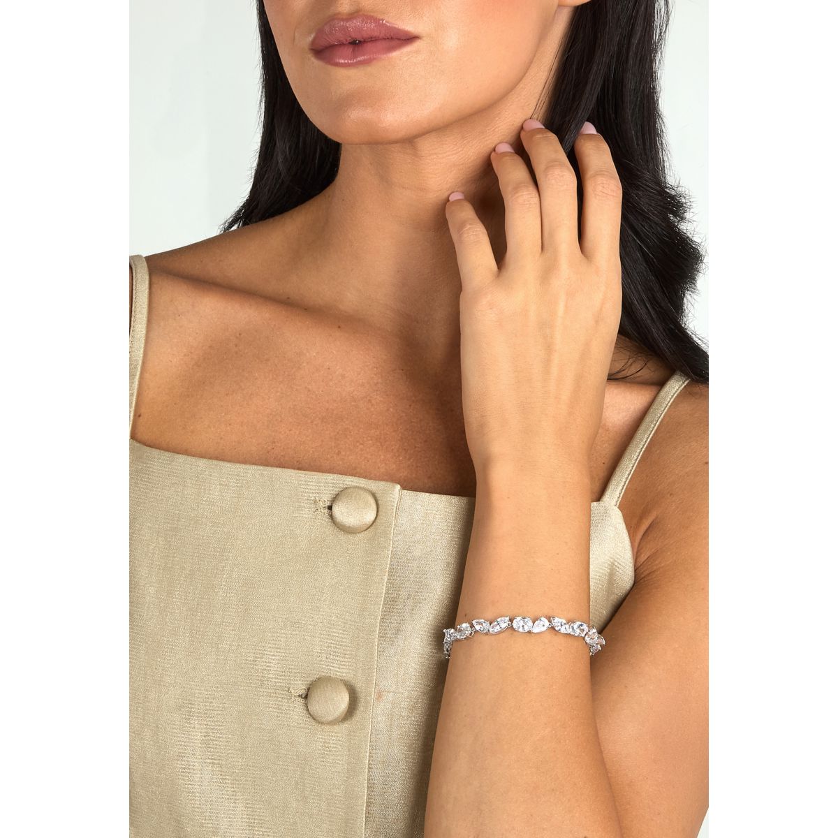 Bracciale Donna Morellato Riflessi in Argento Silver con Cubic Zirconia Bianchi SABC06 - Morellato