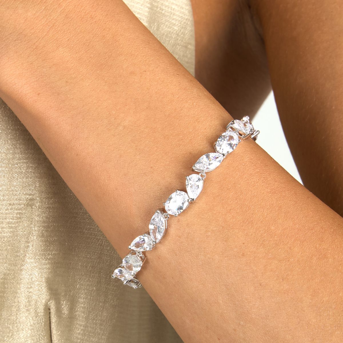 Bracciale Donna Morellato Riflessi in Argento Silver con Cubic Zirconia Bianchi SABC06 - Morellato