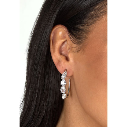 Orecchini Donna Morellato Riflessi a Cerchio in Argento con Cubic Zirconia Bianchi SABC07