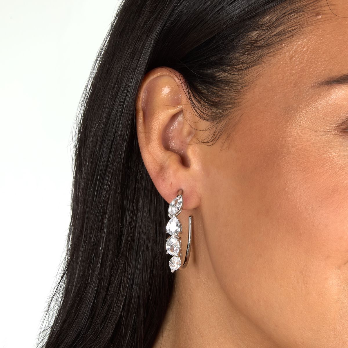 Orecchini Donna Morellato Riflessi a Cerchio in Argento con Cubic Zirconia Bianchi SABC07 - Morellato