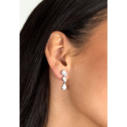 Orecchini Donna Morellato Riflessi Pendenti a Lobo in Argento con Cubic Zirconia Bianchi SABC09
