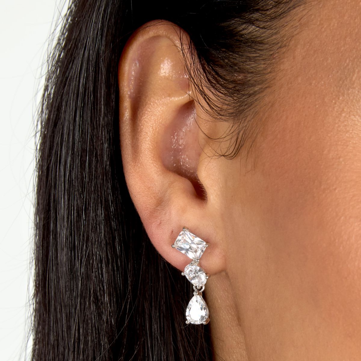 Orecchini Donna Morellato Riflessi Pendenti a Lobo in Argento con Cubic Zirconia Bianchi SABC09 - Morellato
