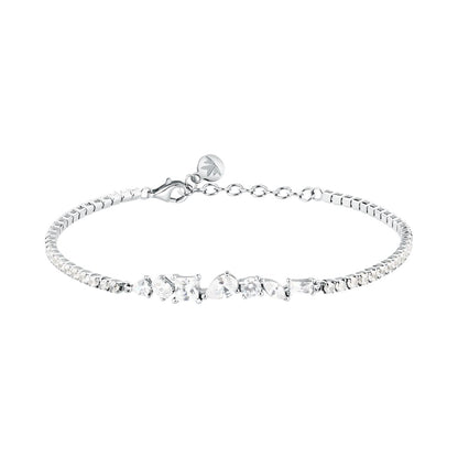 Bracciale Donna Morellato Riflessi Tennis in Argento Silver con Cubic Zirconia Bianchi SABC13