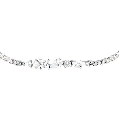 Bracciale Donna Morellato Riflessi Tennis in Argento Silver con Cubic Zirconia Bianchi SABC13