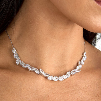 Collana Donna Morellato Riflessi Girocollo in Argento con Cubic Zirconia Bianchi SABC17 - Arena Gioielli