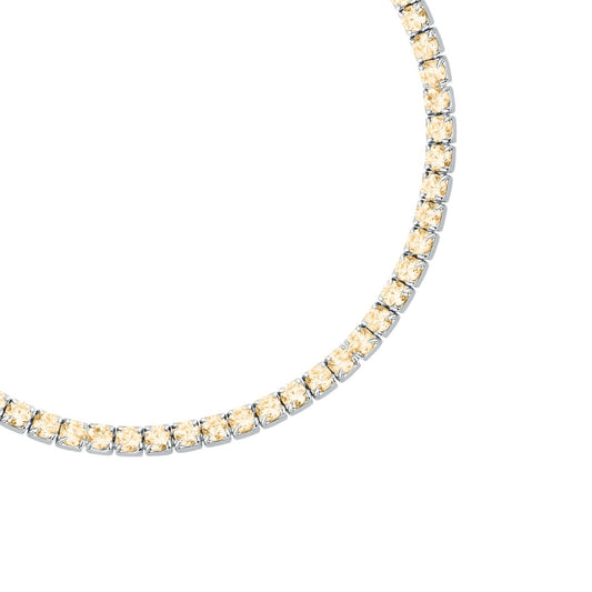 Bracciale Donna Morellato Infinito Tennis in Argento con Cubic Zirconia Gialli SABD06 - Arena Gioielli - Morellato