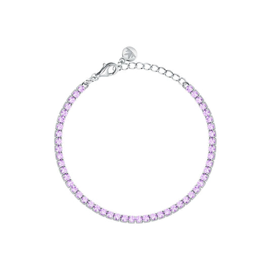 Bracciale Donna Morellato Infinito Tennis in Argento con Cubic Zirconia Viola SABD07 - Arena Gioielli - Morellato