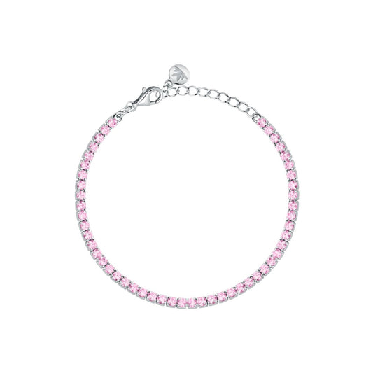 Bracciale Donna Morellato Infinito Tennis in Argento con Cubic Zirconia Rosa SABD08 - Arena Gioielli - Morellato