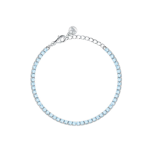 Bracciale Donna Morellato Infinito Tennis in Argento con Cubic Zirconia Blu SABD09 - Arena Gioielli - Morellato