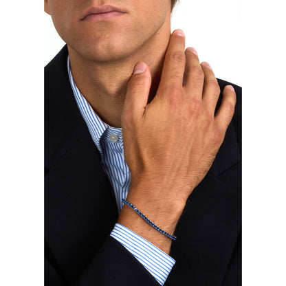 Bracciale Uomo Morellato Club SABV01 Tennis in Acciaio Silver con Zirconi Blu 18,5+3,5 cm