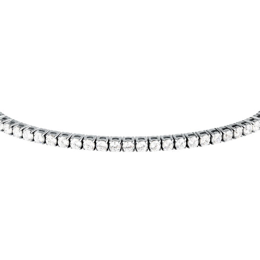 Bracciale Uomo Morellato Club SABV05 Tennis in Acciaio Silver con Zirconi Bianchi 18,5+3,5 cm - Arena Gioielli  - Morellato