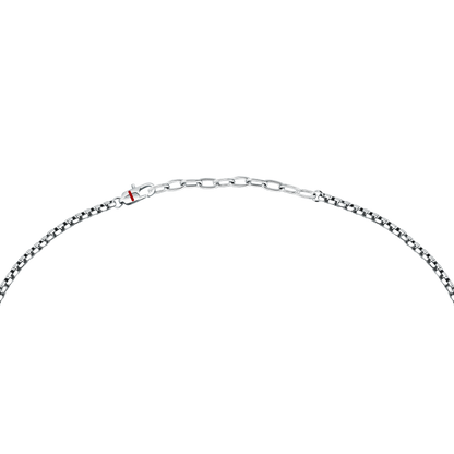Collana Uomo Sector Marine con Pendente Ancora in Acciaio Silver e Oro SAGJ43