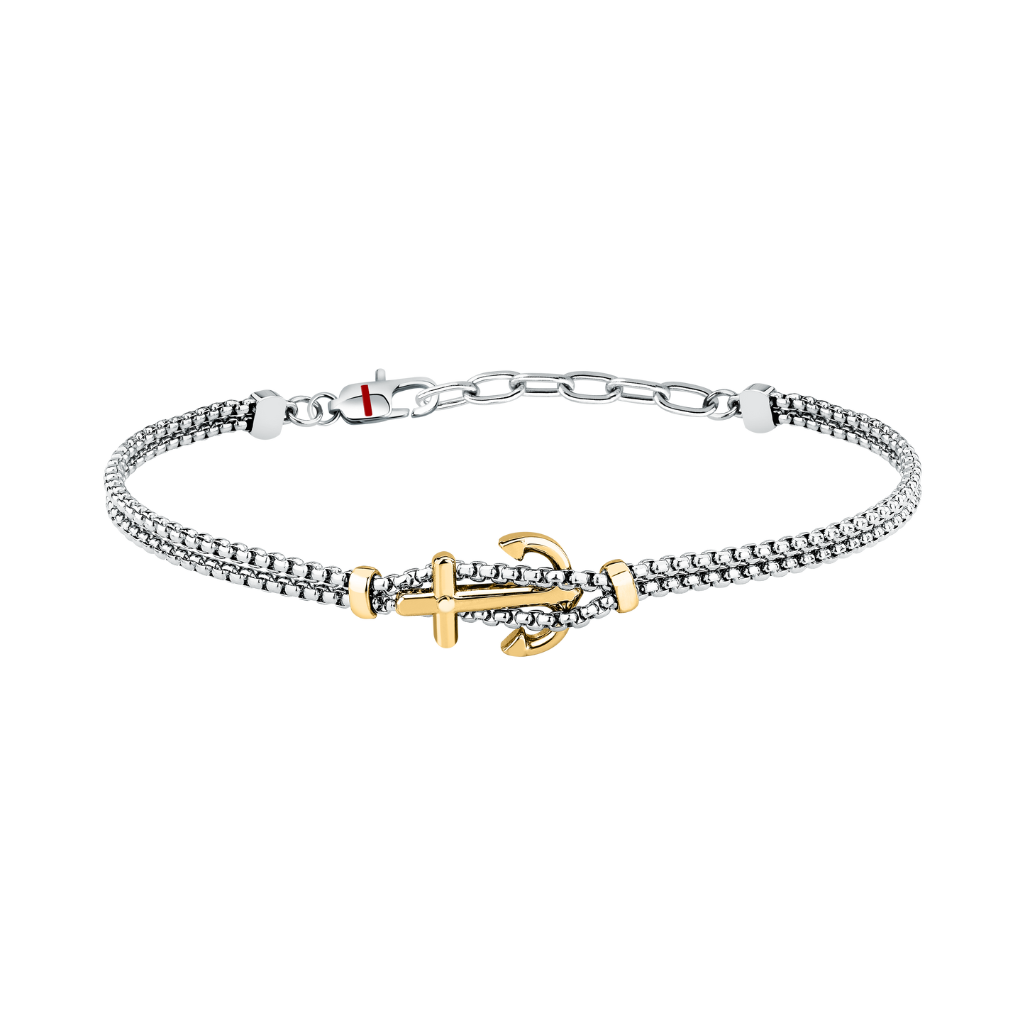 Bracciale Uomo Sector Marine con Ancora in Acciaio Silver e Oro SAGJ45 - Sector