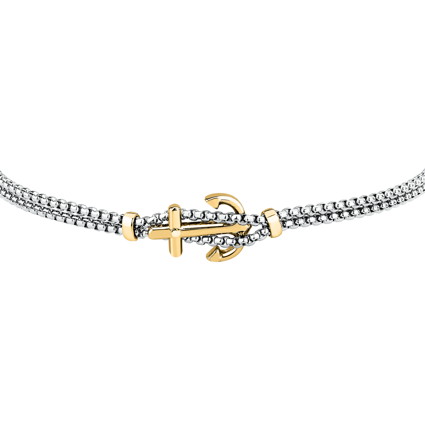 Bracciale Uomo Sector Marine con Ancora in Acciaio Silver e Oro SAGJ45 - Sector