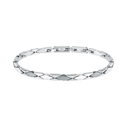 Bracciale Uomo Morellato Motown SALS131 a Catena in Acciaio Silver 18+3,5 cm - Arena Gioielli  - Morellato