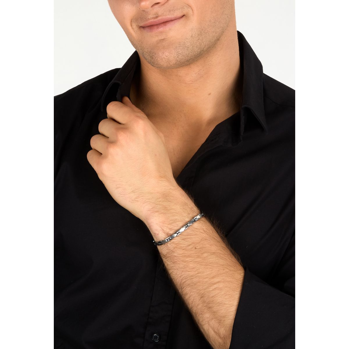 Bracciale Uomo Morellato Motown SALS131 a Catena in Acciaio Silver 18+3,5 cm - Morellato