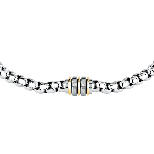 Bracciale Uomo Morellato Diamonds in Acciaio con Diamante Naturale SAUK08 - Arena Gioielli - Morellato