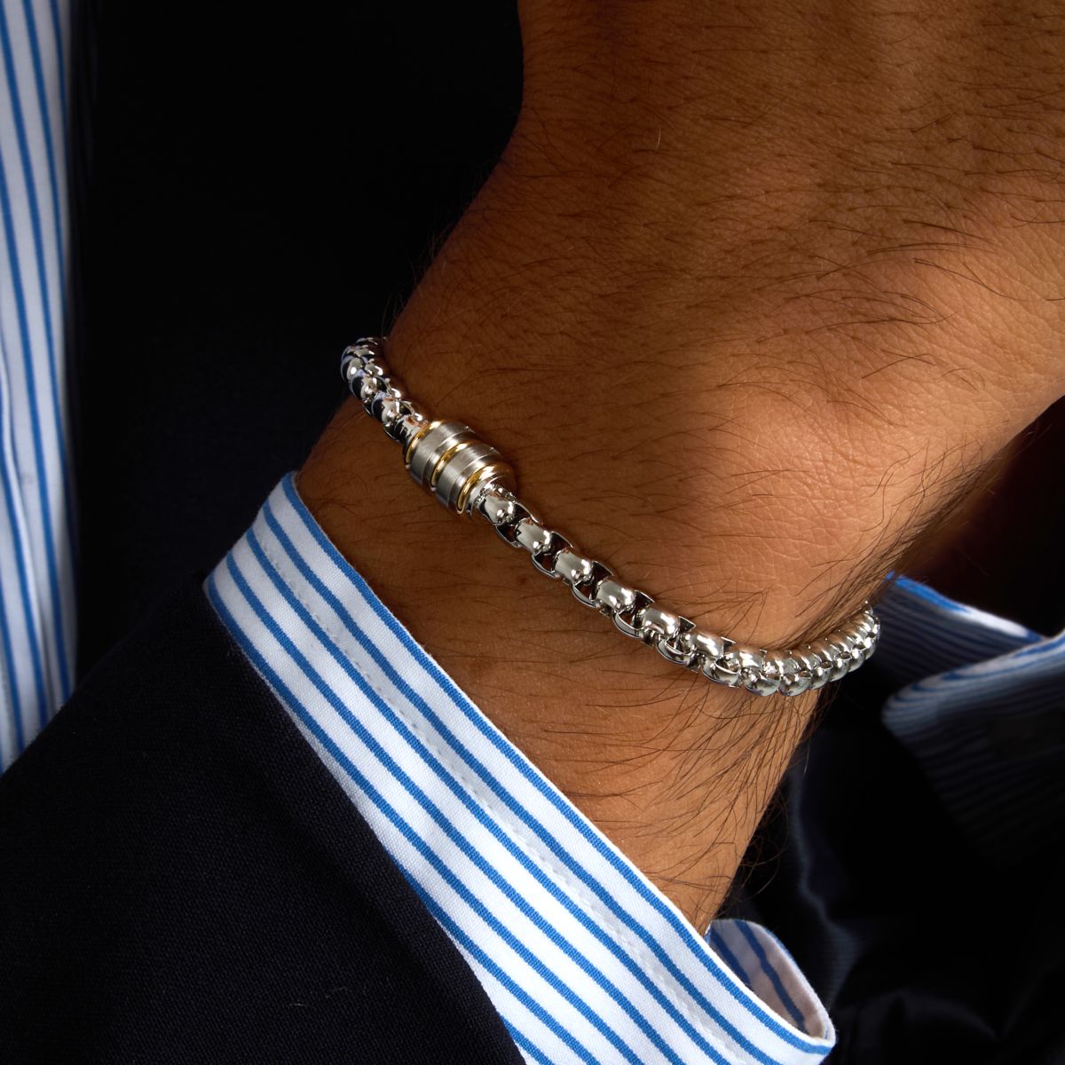 Bracciale Uomo Morellato Diamonds in Acciaio con Diamante Naturale SAUK08 - Arena Gioielli