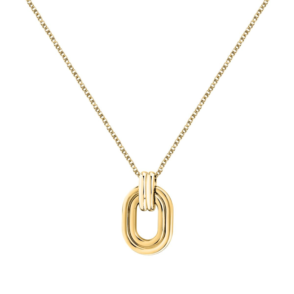 Collana Donna Morellato Vintage SAZJ03 in Acciaio Oro con Ciondolo Maglia Ovale 40+5 cm - Morellato