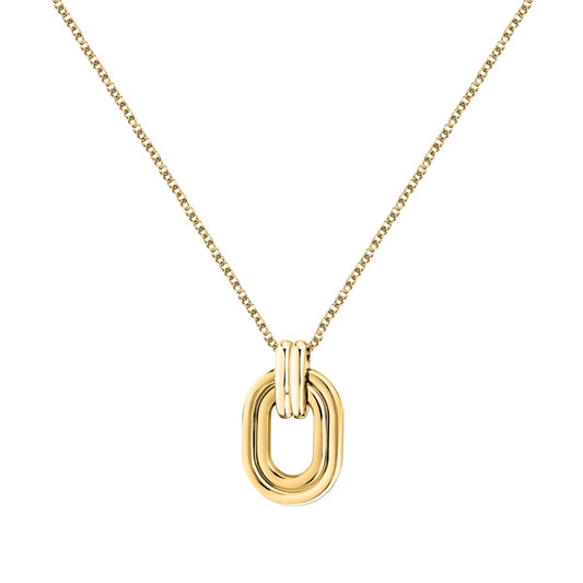 Collana Donna Morellato Vintage SAZJ03 in Acciaio Oro con Ciondolo Maglia Ovale 40+5 cm - Morellato