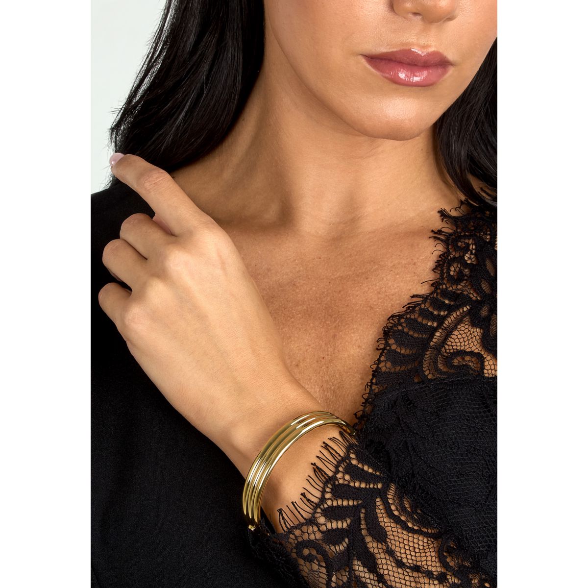 Bracciale Donna Morellato Vintage SAZJ06 Rigido in Acciaio Dorato 6x5 cm - Morellato