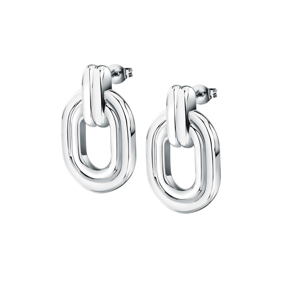 Orecchini Donna Morellato Vintage SAZJ07 a Lobo in Acciaio Silver 29 mm - Morellato