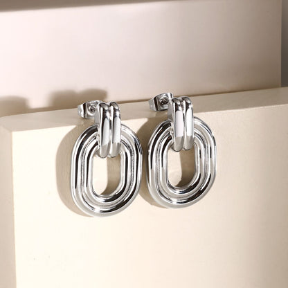 Orecchini Donna Morellato Vintage SAZJ07 a Lobo in Acciaio Silver 29 mm