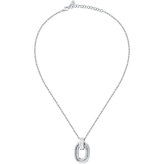 Collana Donna Morellato Vintage SAZJ18 in Acciaio Silver con Ciondolo Maglia Ovale 40+5 cm - Morellato