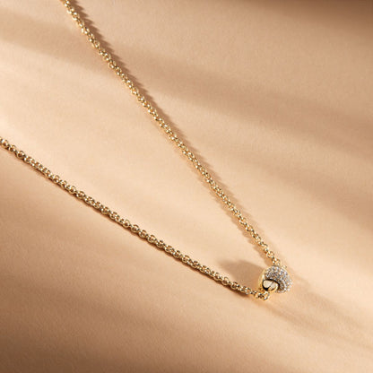 Collana Donna Morellato Legame Pendente in Acciaio Oro con Cristalli Bianchi SAZO01