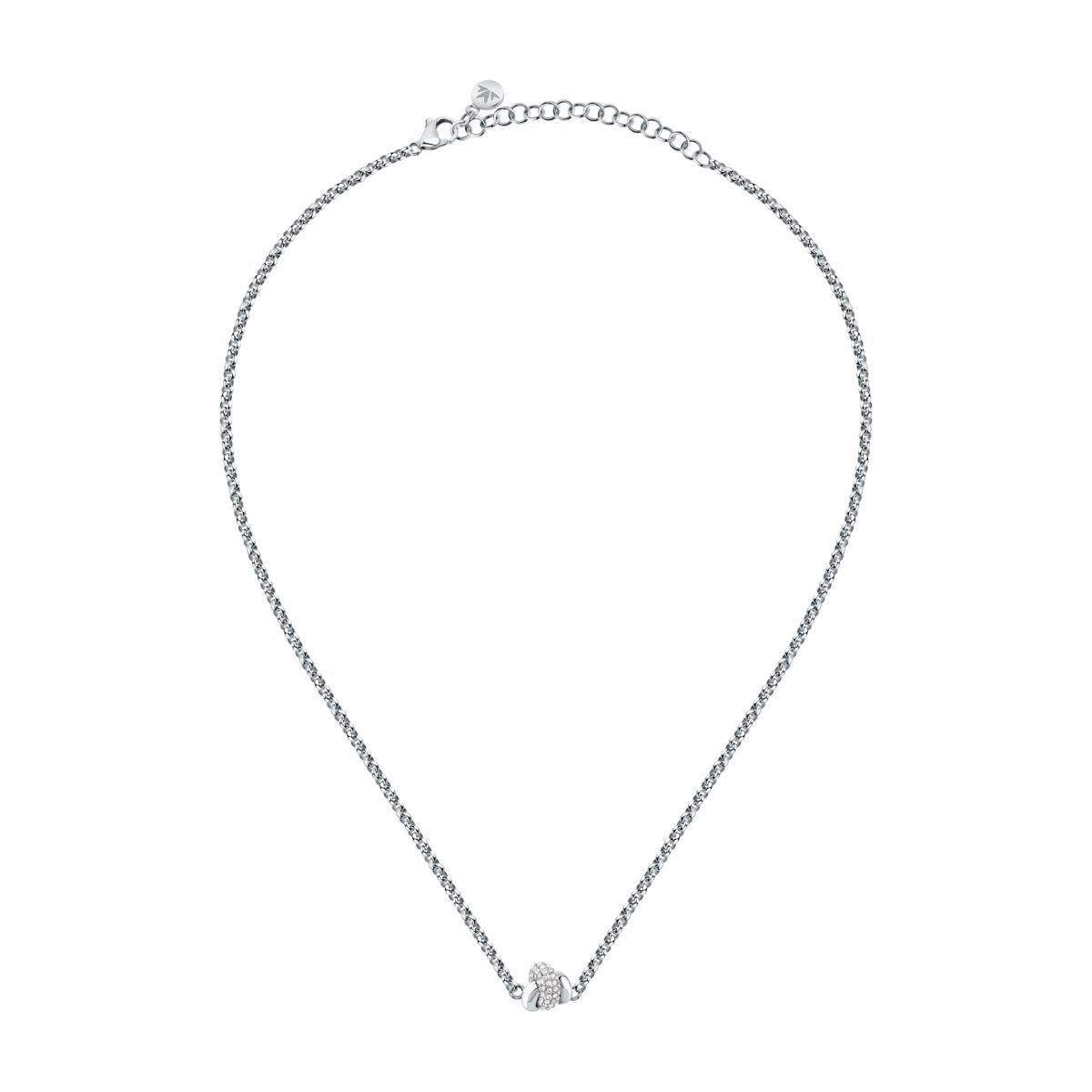 Collana Donna Morellato Legame Pendente in Acciaio con Cristalli Bianchi SAZO02 - Morellato