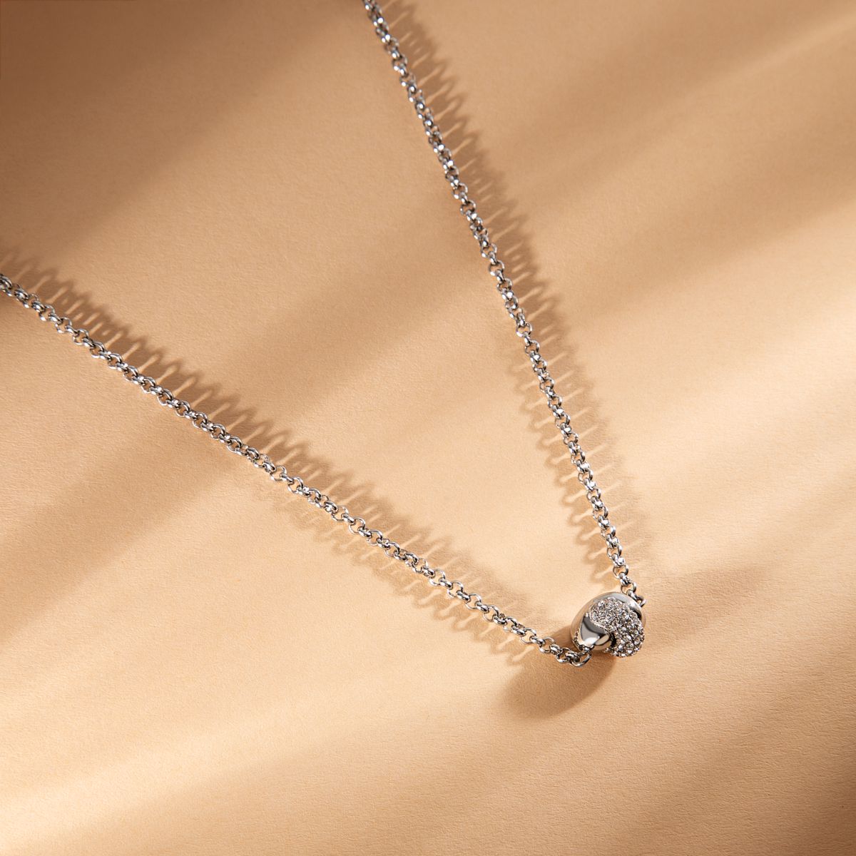 Collana Donna Morellato Legame Pendente in Acciaio con Cristalli Bianchi SAZO02 - Morellato