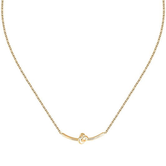 Collana Donna Morellato Legame SAZO03 in Acciaio Oro con Nodo Centrale - Arena Gioielli - Morellato