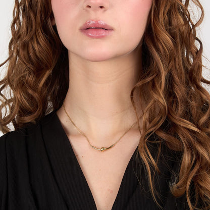 Collana Donna Morellato Legame SAZO03 in Acciaio Oro con Nodo Centrale