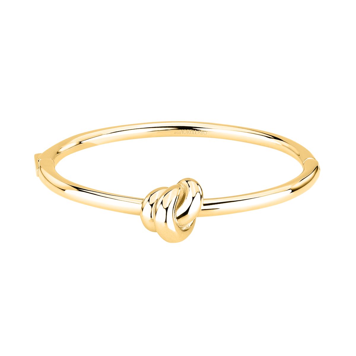 Bracciale Donna Morellato Legame SAZO05 Rigido in Acciaio Dorato con Simbolo Nodo 6x5 cm - Morellato