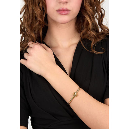 Bracciale Donna Morellato Legame SAZO05 Rigido in Acciaio Dorato con Simbolo Nodo 6x5 cm