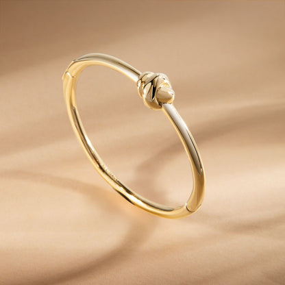 Bracciale Donna Morellato Legame SAZO05 Rigido in Acciaio Dorato con Simbolo Nodo 6x5 cm