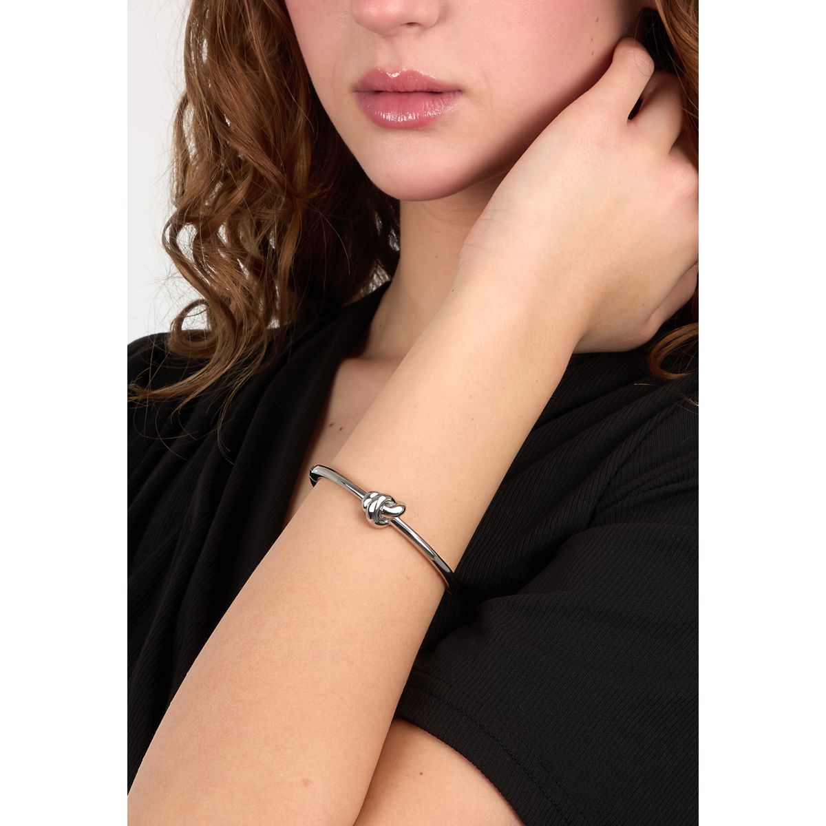 Bracciale Donna Morellato Legame Rigido in Acciaio Silver con Nodo Centrale SAZO07 - Arena Gioielli - Morellato
