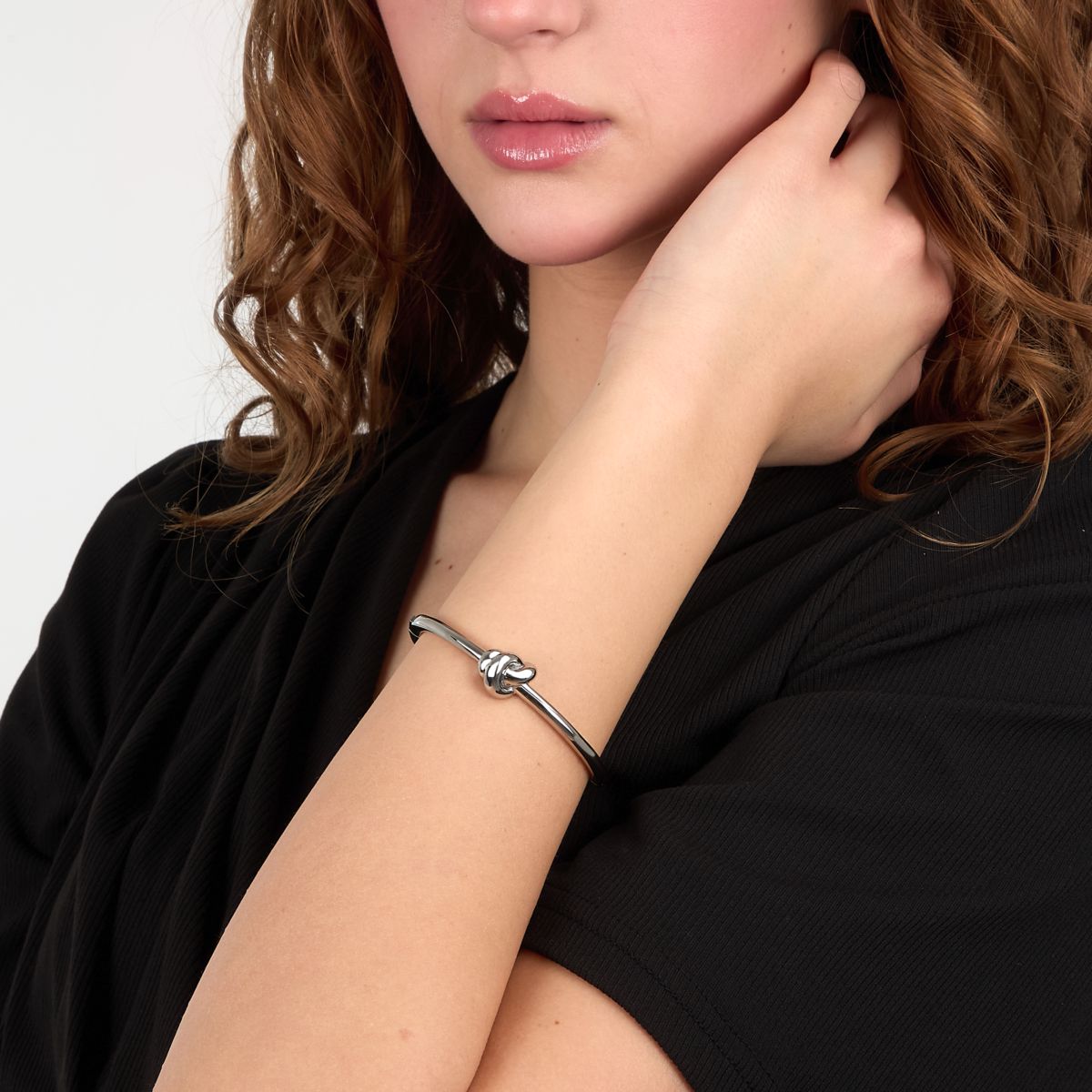 Bracciale Donna Morellato Legame Rigido in Acciaio Silver con Nodo Centrale SAZO07 - Arena Gioielli