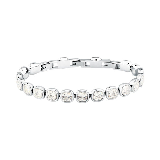 Bracciale Donna Morellato Cristalli Tennis in Acciaio con Cubic Zirconia Bianchi SAZW02 - Arena Gioielli - Morellato