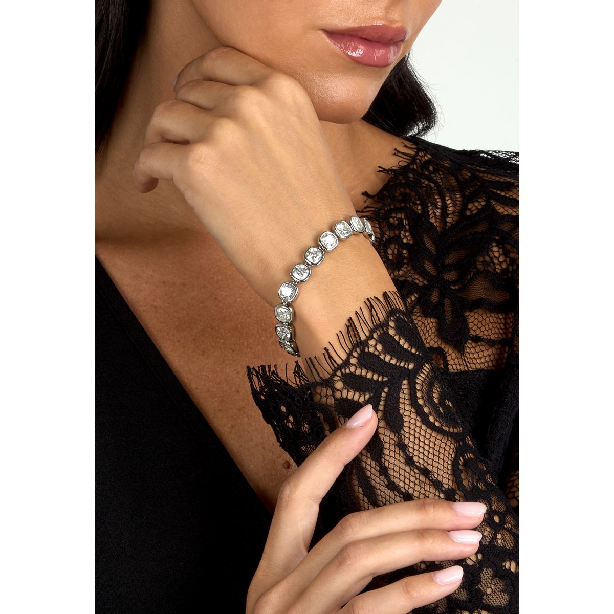 Bracciale Donna Morellato Cristalli Tennis in Acciaio con Cubic Zirconia Bianchi SAZW02 - Arena Gioielli