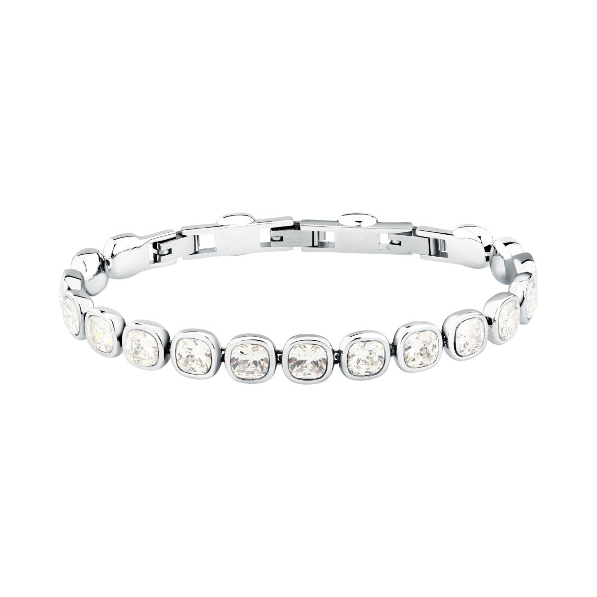 Bracciale Donna Morellato Cristalli Tennis in Acciaio con Cubic Zirconia Bianchi SAZW02 - Arena Gioielli - Morellato
