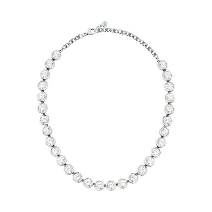 Collana Donna Morellato Cristalli Tennis in Acciaio con Cubic Zirconia Bianchi SAZW04