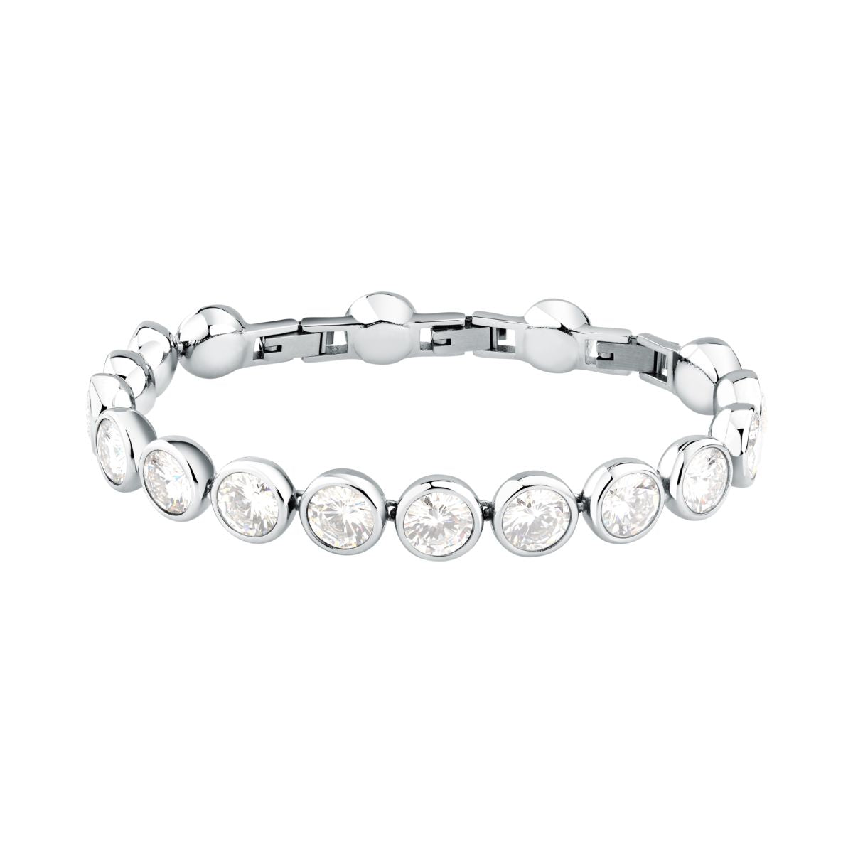 Bracciale Donna Morellato Cristalli Tennis in Acciaio con Cubic Zirconia Bianchi SAZW05 - Arena Gioielli