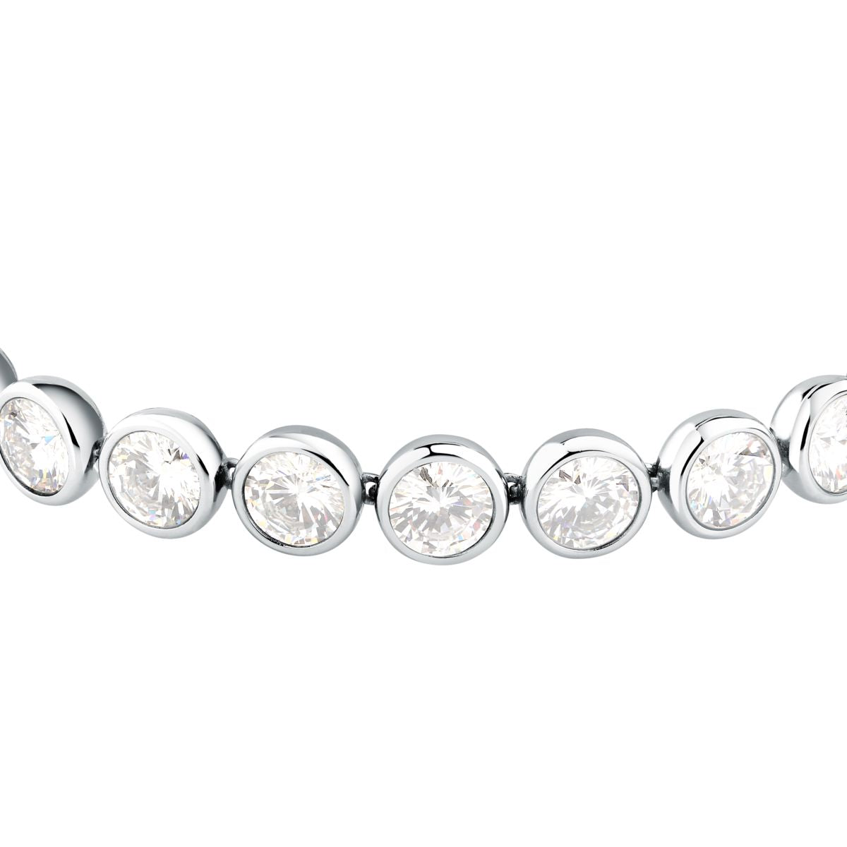 Bracciale Donna Morellato Cristalli Tennis in Acciaio con Cubic Zirconia Bianchi SAZW05 - Arena Gioielli - Morellato