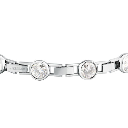 Bracciale Donna Morellato Cristalli Tennis in Acciaio con Cubic Zirconia Bianchi SAZW05 - Arena Gioielli