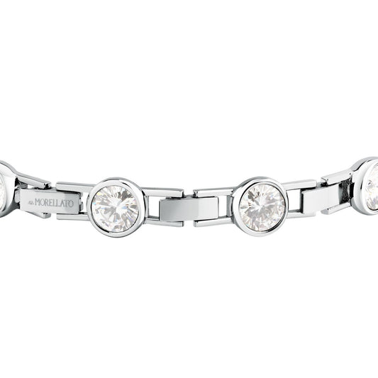 Bracciale Donna Morellato Cristalli Tennis in Acciaio con Cubic Zirconia Bianchi SAZW05 - Arena Gioielli - Morellato